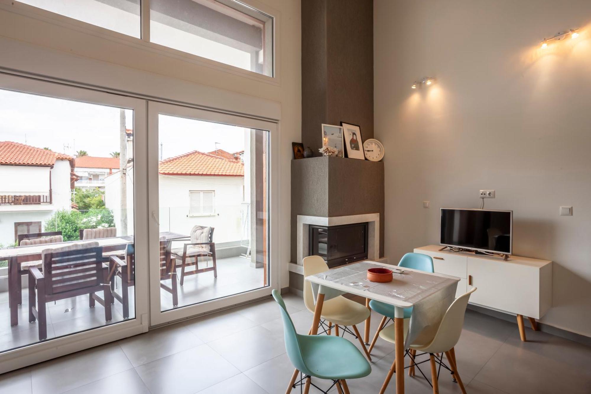 Aleksia Seaside Deluxe Apartment Pefkochori Exterior photo